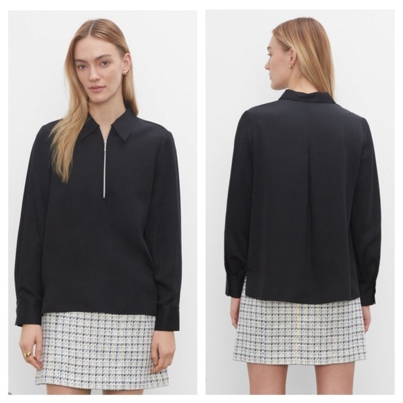 Club Monaco Zipper Front Shirt, New with out Tags - Picture 1 of 8